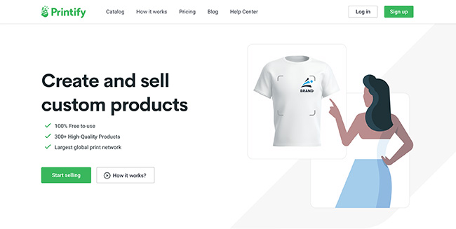 printify homepage - migliore dropshipping fornitori