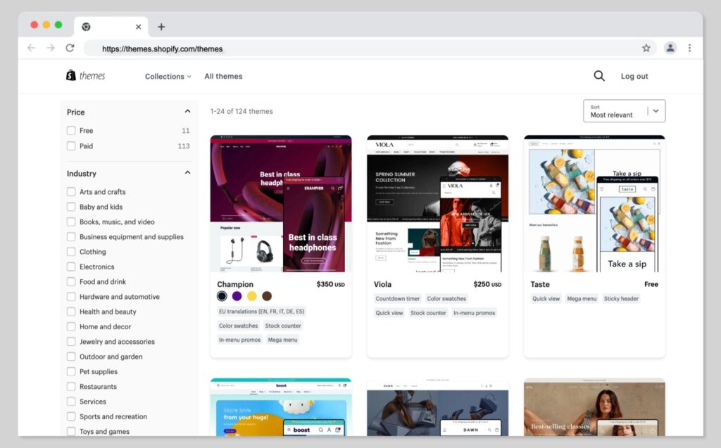 Shopify Temas y Plantillas