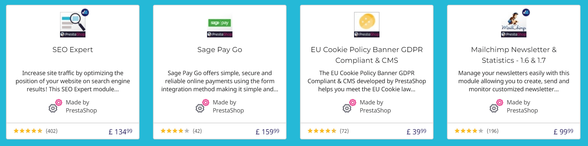 commerce électronique open source - plugin prestashop