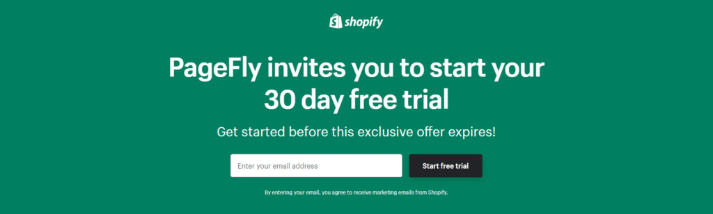 shopify Prueba gratuita de 30 día